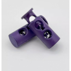 Misoroun 橢圓形繩長調節扣 24 x 9 x 4.5 mm, 深紫色, 5個