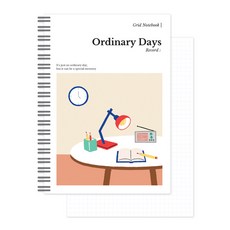 Monolike Ordinary Days 方格線圈筆記本, 1個, 01 書房