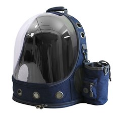 寵物外出後背太空包, 深藍