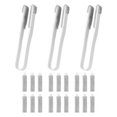 ABM 縫隙清潔夾 3入 + 補充包 18入 套組, 白色, 1套