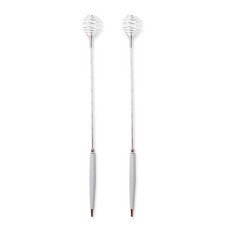 現代粉彩打蛋器泡沫器, 灰色的, 2個