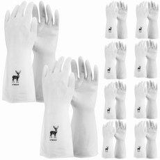 維羅納乳膠丁腈橡膠手套, 白色的, S, 10雙