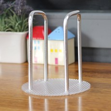 모나코올리브 알루미늄 와이어 심플 종이컵 정리대, 실버, 1개