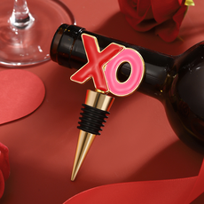 微笑紀念日XO紅酒塞, 1個, 金紅色