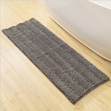 마켓에이 벨벳 셔닐 바닥매트 43 x 122 cm, 차콜, 1개
