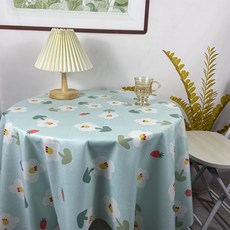 MarketA Kyuta 花田圖案桌布, 40 x 60 cm, 1個, 藍色