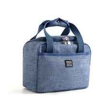 LIVINGJOY 雙層按扣保冷袋, 藍色