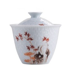 慶德鎭水會雕刻開碗, 紅楓樹, 1個