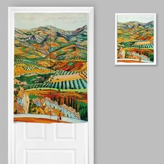 빈테리어 고흐 양문형 파티션 커튼 + 봉