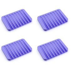 파수스 실리콘 비누받침, 퍼플, 4개