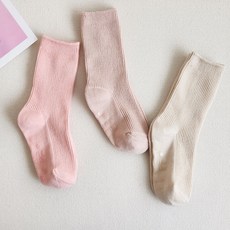 Kids FUTURE 兒童隨性風羅紋襪3件組