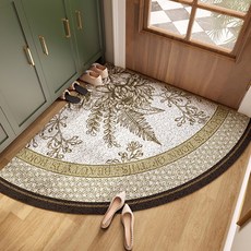 Witherhome 復古花卉角落玄關地毯, 深色