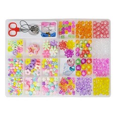 agaplus 閃亮組合兒童串珠DIY套組, 隨機出貨