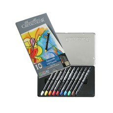 CRETACOLOR 水溶性油畫粉彩 一般 45010, 10色, 1套