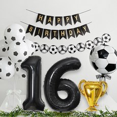 축구 트로피 파티 세트, 블랙 16, 1세트 블랙 16, 1세트