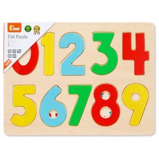 VIGA 孩童木製數字拼圖, 1個, 10片