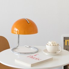 SPiANO 半圓形燈罩式檯燈 SS-5900S, 橙色