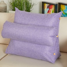 OnlyOne 多用途沙發床三角靠墊 F-B01, 淺紫色