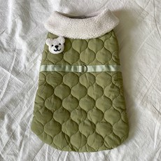 pettrip Bydamsoomi 狗狗 Kabe 絎縫背心, 綠色
