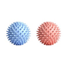刺蝟造型瑜珈球 2入, 1套, 藍色 + 粉紅色