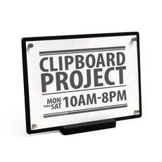 JOBCHUL CRAFT 剪貼板項目 Braspin 柔和黑色 POP 板 + 底座, 1套