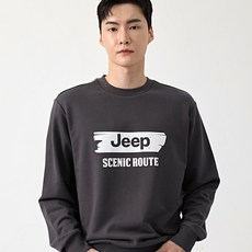 지프 남여공용 루트 페인팅 로고 긴소매 맨투맨 티셔츠 JP6TSU838
