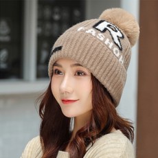 NAYA STYLE 男女款針織毛帽 DJBG-71-1, 咖啡色