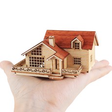 YoungModeler 英工房 迷你海蒂小屋塑膠模型建築, 1個