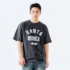 크램프 남성용 빅사이즈클럽 모니카 반팔 티셔츠