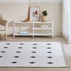 Buybeam 鑽石磚紋竹節紗無塵短毛客廳地毯