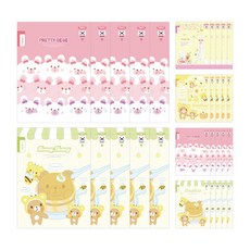 PENPIA 少女600圖日記單面小學筆記本, 隨機發貨, 30個