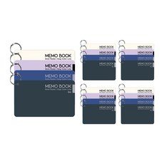 ibis PP封面單字小卡組 60頁 4款 各5入, 乳白色+紫色+海軍藍+深灰色, 1組