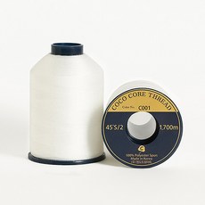COTTONVILLE Coco Thread 優質縫紉線 45S/2 1700m, C001, 2入