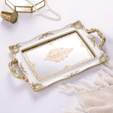 TCR豪華宮殿白金色托盤, 花