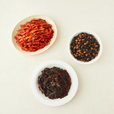 천년의반찬 베스트 반찬 무말랭이 무침 300g + 혼합 콩조림 300g + 고들빼기 무침 300g 세트, 1세트