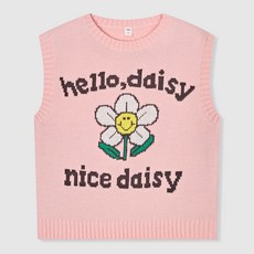 SPAO KIDS 孩童微笑花朵印花針織背心