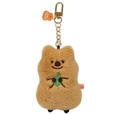 모찌타운 키키쿼카 쁘띠 키링 가방고리 인형, 16cm, 키키(브라운), 1개