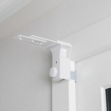 Lifegd100 無釘安裝免鑽孔掛鉤 雙軌百葉窗用, 2個, 白色