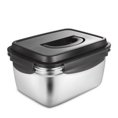 Casabeni 無研磨劑304不鏽鋼食物保鮮盒 2.8L, 1個
