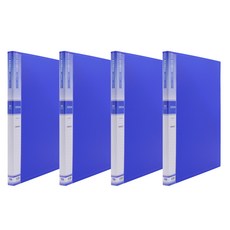 Heemang A3 透明文件夾 20頁 Hc138, 藍色, 4個