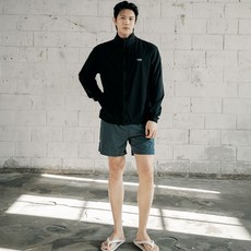 TUBE TREE 男性用多功能防風抽繩高領拉鍊防磨衣上下衣套裝 AE9205