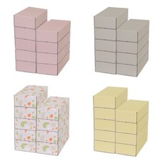 Edu play 紙磚塊 4 種 x 9p 套組, Dusty Pink+Dusty Yellow+Terazzo+Grey Mocha