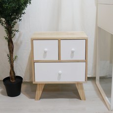 팬물산 바네스 2단 3문 서랍장, 화이트