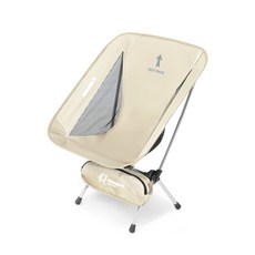 4monster 超輕量折疊露營釣魚休閒椅, 米色, 1個