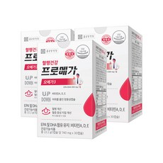 Chong Kun Dang 鍾根堂 Pro Mega Omega-3維他命E膠囊, 22.2g, 3盒