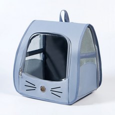 PASTEL PET 寵物鬍子後揹包外出提籠, 1個, 藍色