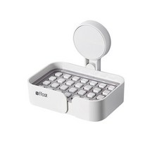 Winprice F-cat 壁掛式單層肥皂架, 白色, 1個