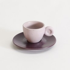 月鹽 韓國製陶瓷義式濃縮杯, 薰衣草紫, 1個