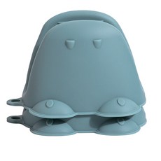 Kitchen Factory 鱷魚造型矽膠隔熱手套, 翡翠綠, 2入