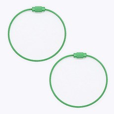 ButtonKing 高級彩色線圈, 2個, 綠色